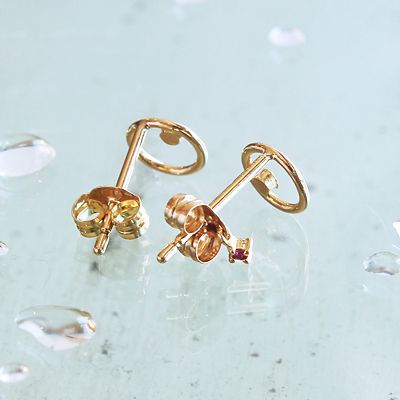 サークルダイヤモンドピアス