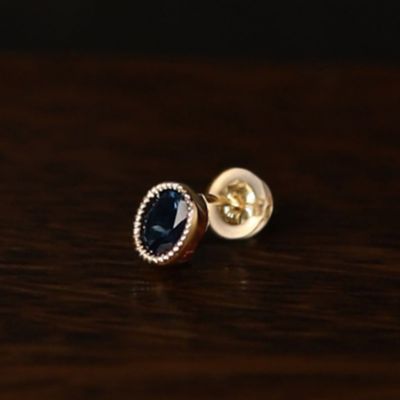 ＜e.m. (Women)＞ブルートパーズゴールドピアス　※シングル