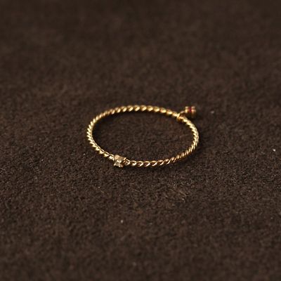 e.m. (Women)/イー・エム little emblem ダイヤモンドピンキーリング LE-PK-AR07