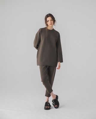 ミラノリブセットアップニットパンツ LH22AーKN015 | LOHEN  