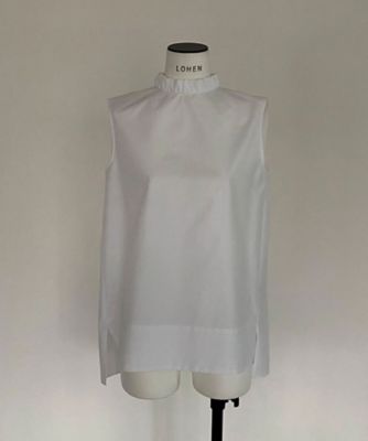 ＜LOHEN＞ギャザースタンドカラーブラウス　ＬＨ２２ＭＳーＢＬ０３１