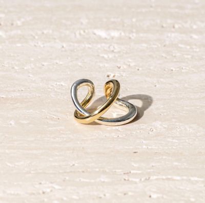 Connect loop earcuff ring mix