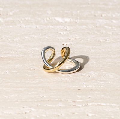 ＜Soierie (Women) ＞Ｃｏｎｎｅｃｔ　ｌｏｏｐ　ｅａｒｃｕｆｆ　ｒｉｎｇ　ｍｉｘ　ｃｏｌｏｒ　※シングル