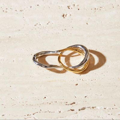 Soierie (Women) /ソワリー Metal art w ring mix color