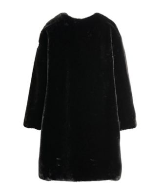 り*く様 TATRAS TAMILファーコート　01サイズ　BK TATRAS タトラス ロングコート TAMIL タミル ノーカラーコート