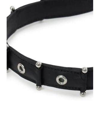 TANNED KIP LEATHER PIERCED HEADBAND