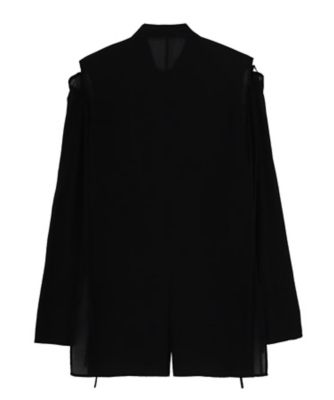 NYLON TAFFETA LONG TRENCH COAT LKー