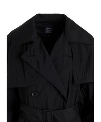 NYLON TAFFETA LONG TRENCH COAT LKー