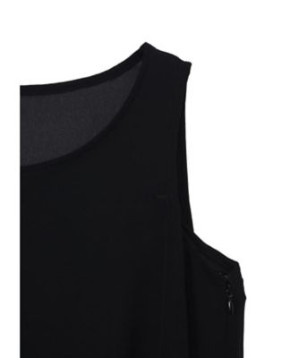 PE GEORGETTE SLEEVELESS SIDE TUCK