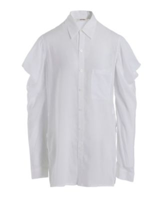 ＜LIMI feu (Women)＞ＳＯＦＴ　ＬＡＷＮ　ＳＨＯＵＬＤＥＲ　ＰＵＦＦ　ＳＨＩＲＴ　ＬＬーＢ１０ー２１０