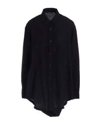 LIMI feu 変形 ドッキング 長袖 ブラウス S リミ ヤマモト 黒