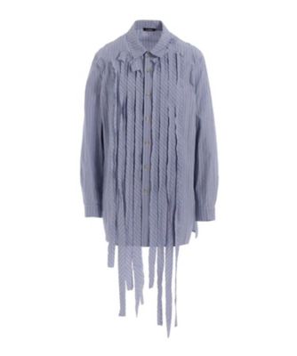 STRIPE SHIRT WITH TAPE B LLーB17ー026