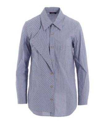 ＜LIMI feu (Women)＞ＳＴＲＩＰＥ　ＬＡＹＥＲＥＤ　ＳＨＩＲＴ　Ｂ　ＬＬーＢ１９ー０２６