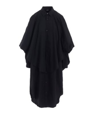 ＜LIMI feu (Women)＞１００／２　ＢＲＯＡＤ　ＣＯＴＴＯＮ　ＬＡＹＥＲＥＤ　ＤＲＥＳＳ　ＬＬーＤ１８ー０２０