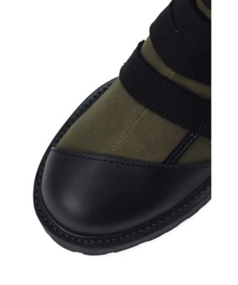 CANVAS ＋ CHROME SPIRAL NECK BOOTS LL