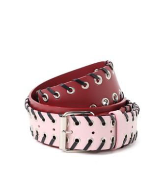 ＜LIMI feu (Women)＞ＫＩＰ＋　ＣＲＯＣＯＤＩＬＥ　ＬＥＡＴＨＥＲ　ＣＯＤＥ　ＬＯＯＰ　ＥＹＥＬＥＴ　ＢＥＬＴ　ＬＬーＦ０３ー８８３