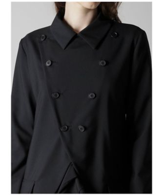 LIMI feu リミフゥ 22SS コットン フリーシー 編み上げ フーディー TROPICAL PLEATS DESIGNED JACKET LLー