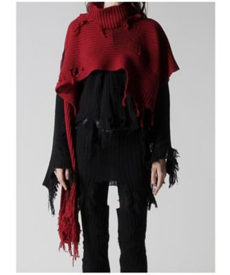 CRUSHED RIB DAMAGED 2WAY WOOL