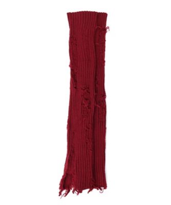 ✨LIMI feu ✨ リミフゥ アランニットマフラー ケーブルニット グレー LIMI feu Autumn / Winter 2023-24 | Yohji Yamamoto (ヨウジ