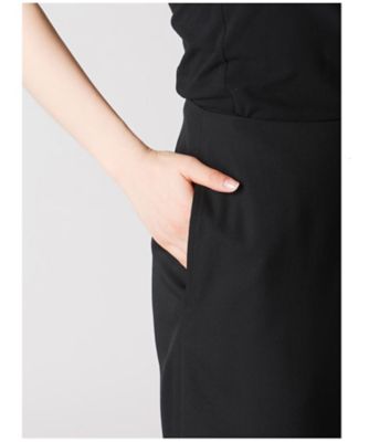 WOOL GABARDINE PUFF SKIRT LLーS08ー