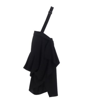 ＜LIMI feu (Women)＞ＤＯＵＢＬＥ　ＳＡＴＩＮ　ＳＱＵＡＲＥ　ＳＫＩＲＴ　Ａ　ＬＬーＳ１３ー９１０