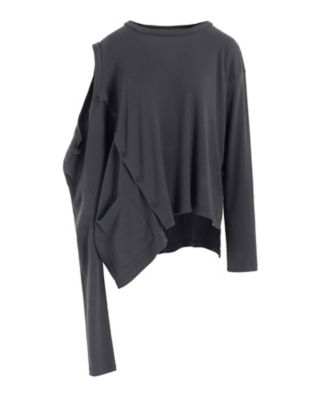＜LIMI feu (Women)＞ＣＯＴＴＯＮ　ＲＡＹＯＮ　ＲＩＢ　２ＷＡＹ　ＬＯＮＧ　ＳＬＥＥＶＥ　Ｔ　ＣＡＲＤＩＧＡＮ　ＬＬーＴ０６ー０４０