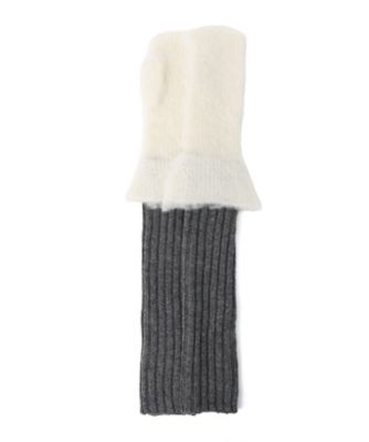 ＜LIMI feu (Women)＞ＢＲＵＳＨＥＤ　ＡＬＰＡＣＡ　ＬＯＮＧ　ＡＲＭ　ＭＩＴＴＥＮ　ＬＬーＷ０２ー８８２