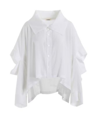 ＜LIMI feu (Women)＞ＳＯＦＴ　ＬＡＷＮ　ＥＬＢＯＷ　ＳＬＩＴ　ＳＨＩＲＴ　ＬＰーＢ５１ー２１０