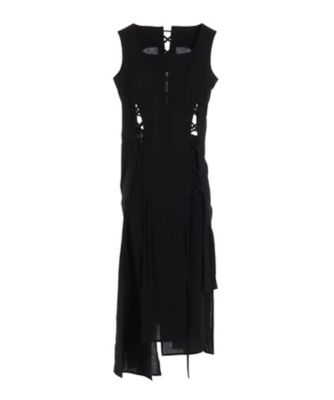 ＜LIMI feu (Women)＞ＭＵＳＬＩＮ　ＬＡＣＥーＵＰ　ＤＲＥＳＳ　ＬＰーＤ０５ー００７