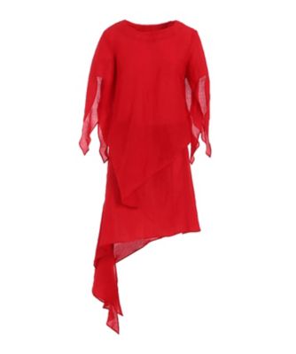 ＜LIMI feu (Women)＞ＣＬＥＡＲ　ＬＡＷＮ　ＲＩＢＢＯＮ　ＤＲＥＳＳ　Ａ　ＬＰーＤ０９ー３００