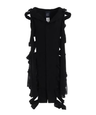 ＜LIMI feu (Women)＞ＧＡＵＺＥ　ＲＩＢＢＯＮ　ＬＡＣＥーＵＰ　ＤＲＥＳＳ　ＬＰーＤ１２ー２０９