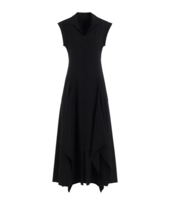 ＜LIMI feu (Women)＞ＷＯＯＬ　ＧＡＢＡＲＤＩＮＥ　ＦＲＯＮＴ　ＯＰＥＮ　ＦＬＡＲＥＤ　ＤＲＥＳＳ　ＬＰーＤ１５ー１１１