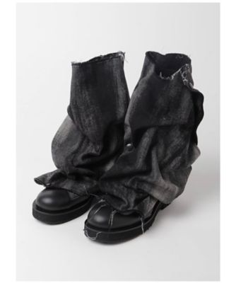 ＜LIMI feu (Women)＞ＧＲＡＹ　ＤＥＮＩＭ　ＷＩＴＨ　ＣＨＲＯＭＥ　ＭＵＦＦＬＥＲ　ＤＯＴ　ＳＨＯＥＳ　ＬＰーＥ０１ー８８１