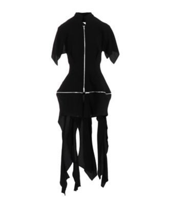 ＜LIMI feu (Women)＞ＨＡＲＤ　ＴＷＩＳＴ　ＧＡＢＡＲＤＩＮＥ　ＰＡＮＥＬＥＤ　ＺＩＰ　ＪＡＣＫＥＴ　ＬＰーＪ０５ー２００