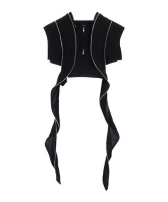 ＜LIMI feu (Women)＞ＨＡＲＤ　ＴＷＩＳＴ　ＧＡＢＡＲＤＩＮＥ　ＳＰＩＲＡＬ　ＺＩＰ　ＪＡＣＫＥＴ　ＬＰーＪ０７ー２００