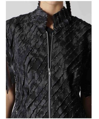 DENIM WITH SLASH DETAIL PANELED