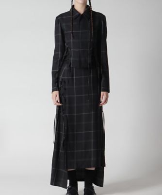 ジャケット・アウター LIMI feu JKT PLAID LACEーUP JACKET A LPーJ14ー