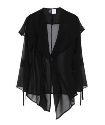 LIMI feu (Women)/リミフゥ ＣＨＩＦＦＯＮ　ＤＲＡＰＥ　ＪＡＣＫＥＴ　ＬＰーＪ１６ー９０３