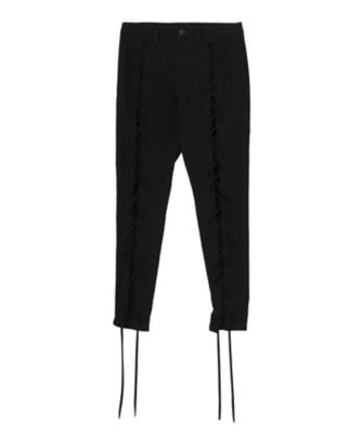 ＜LIMI feu (Women)＞ＭＵＳＬＩＮ　ＬＡＣＥーＵＰ　ＰＡＮＴＳ　ＬＰーＰ０２ー００７