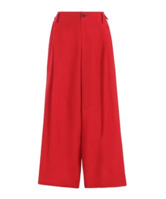 ＜LIMI feu (Women)＞ＢＡＣＫ　ＳＡＴＩＮ　ＣＲＯＳＳ　ＷＩＤＥ　ＴＵＣＫ　ＰＡＮＴＳ　ＬＰーＰ０４ー２０８