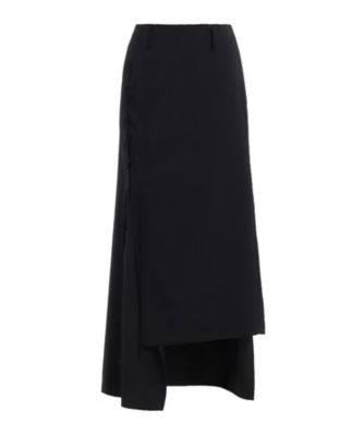 ＜LIMI feu (Women)＞ＷＯＯＬ　ＧＡＢＡＲＤＩＮＥ　ＬＡＣＥーＵＰ　ＬＯＮＧ　ＳＫＩＲＴ　ＬＰーＳ０２ー１１１
