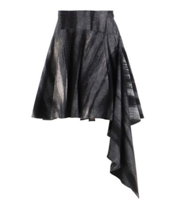 ＜LIMI feu (Women)＞ＤＩＳＣＨＡＲＧＥ　ＰＴ　ＤＥＮＩＭ　ＦＬＡＲＥＤ　ＳＨＯＲＴ　ＳＫＩＲＴ　ＬＰーＳ０５ー０２０