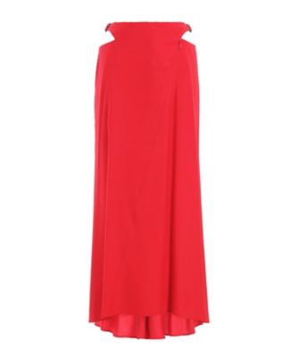 ＜LIMI feu (Women)＞ＢＡＣＫ　ＳＡＴＩＮ　ＣＲＯＳＳ　ＷＡＩＳＴ　ＢＥＬＴ　ＳＫＩＲＴ　ＬＰーＳ１０ー２０８