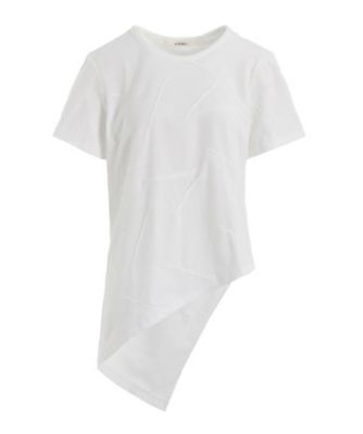 ＜LIMI feu (Women)＞ＴＵＣＫ　ＪＡＣＱＵＡＲＤ　ＳＱＵＡＲＥ　ＨＥＭ　ＴーＳＨＩＲＴ　ＬＰーＴ１４ー０３２