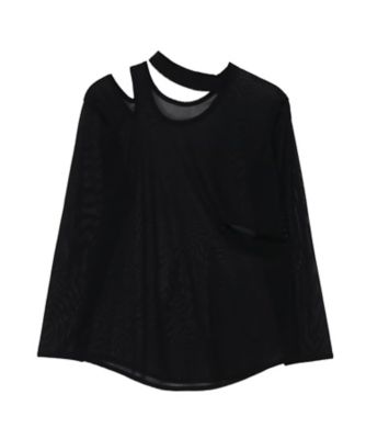 LIMI feu (Women)/リミフゥ ＴＵＬＬＥ　ＳＬＩＴ　ＬＯＮＧ　ＳＬＥＥＶＥ　ＴーＳＨＩＲＴ　ＬＰーＴ２７ー９３０