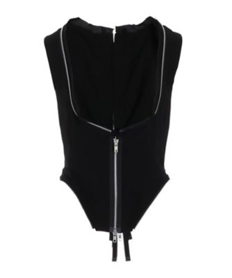 ＜LIMI feu (Women)＞ＨＡＲＤ　ＴＷＩＳＴ　ＧＡＢＡＲＤＩＮＥ　ＺＩＰ　ＶＥＳＴ　ＬＰーＹ０１ー２００