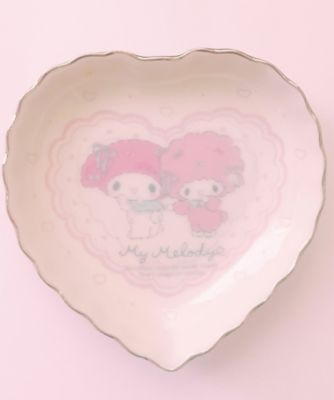 受注商品】11月中旬以降お届け ハート小皿 マイメロディ