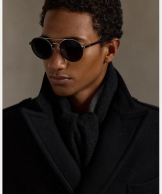 リバーシブル ウールブレンド マフラー