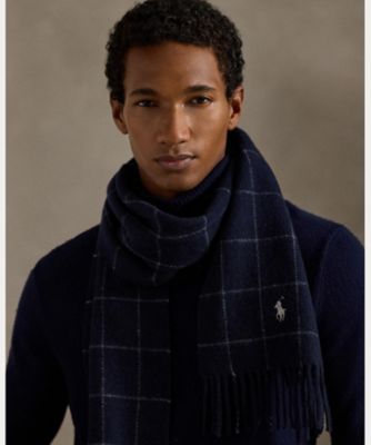 ウィンドウペン ウールブレンド スカーフ