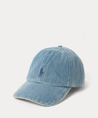 ＜POLO RALPH LAUREN (Men)＞インディゴ　デニム　ボール　キャップ　ＭＡＰＯＨＧＳ０Ｊ４２１６００